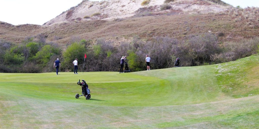 Golfeurs au Golf de Belle Dune