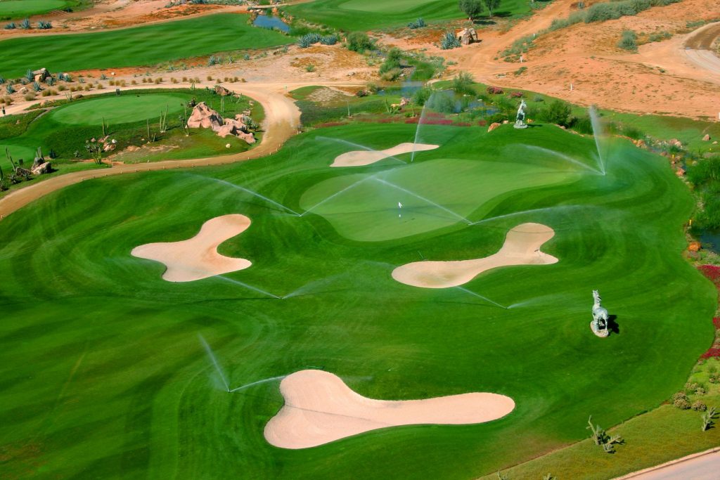 Arrosage à Desert Springs