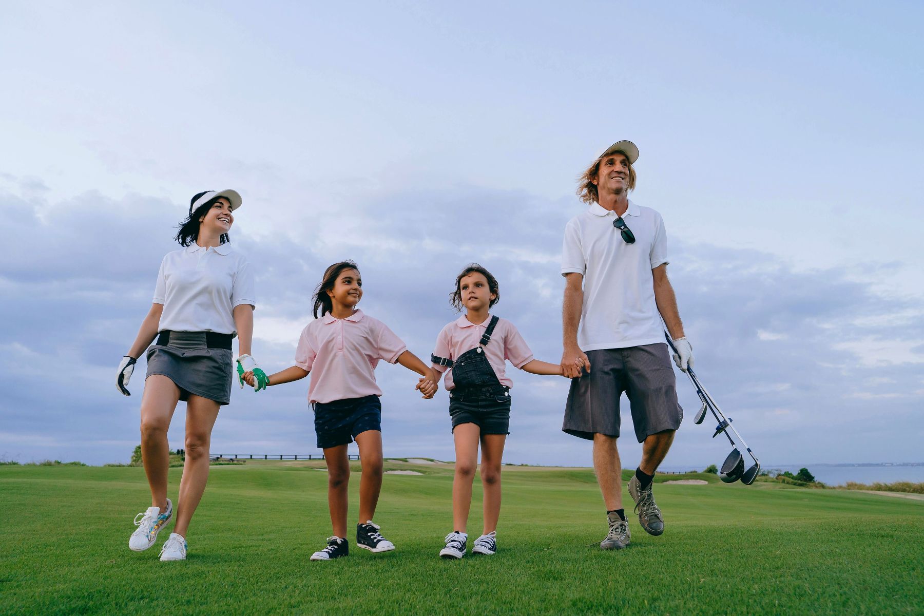 Famille de golfeurs