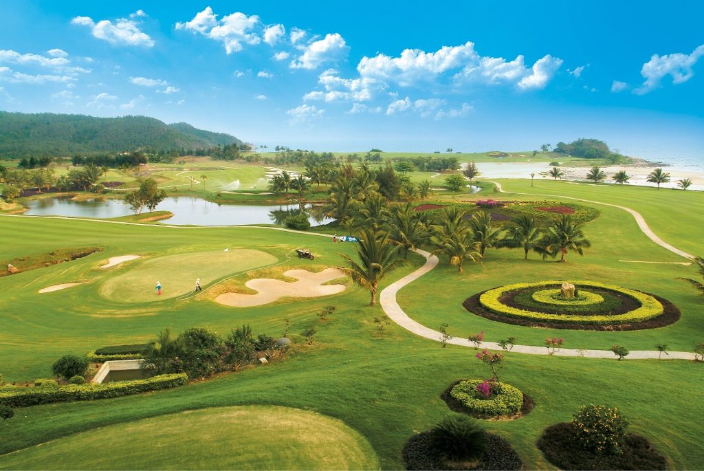 Golf vue d'un drone